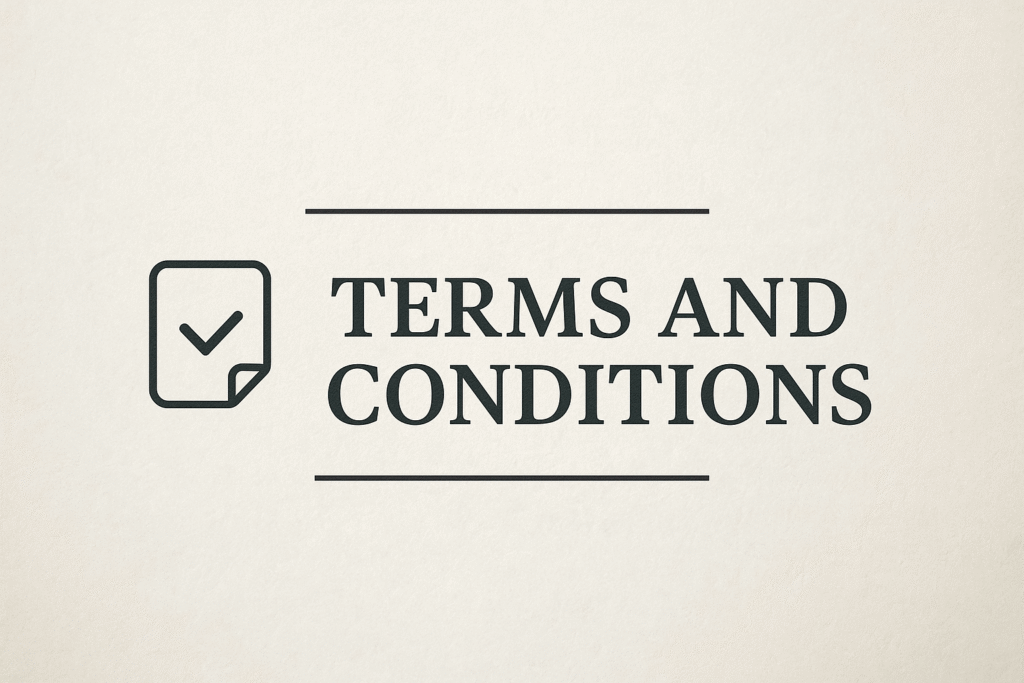 Terms and Conditions